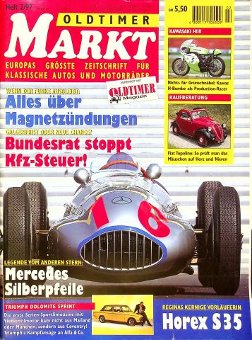 Deckblatt Oldtimer Markt (02/1997)